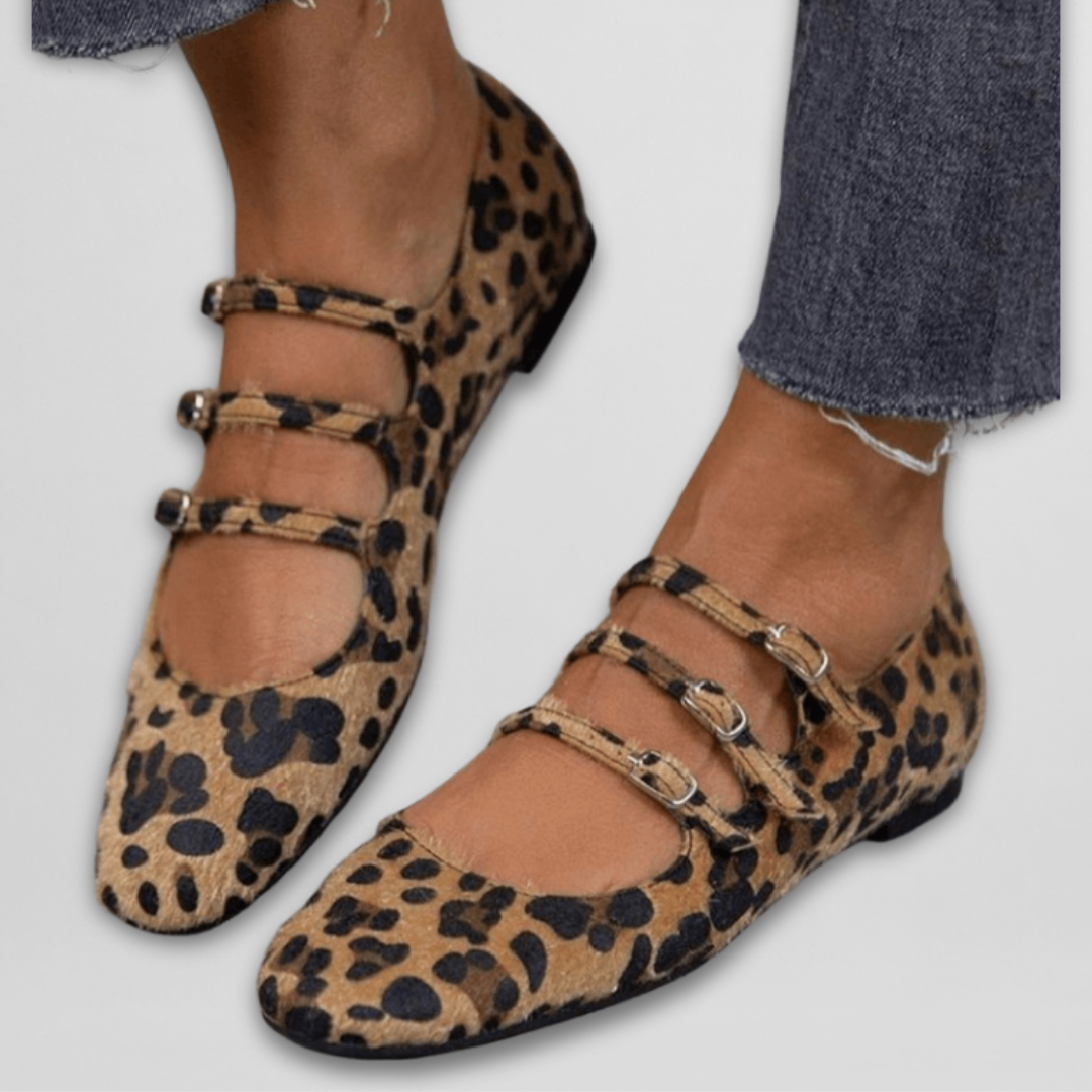Isa™ | Animal-Print Ballerinas
