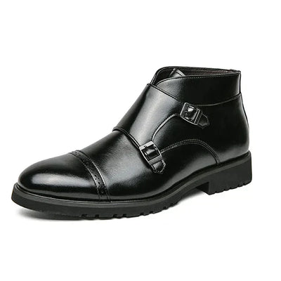 Laurent | Kunstläder Doppel-Monk-strap Stiefel