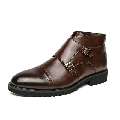 Laurent | Kunstläder Doppel-Monk-strap Stiefel
