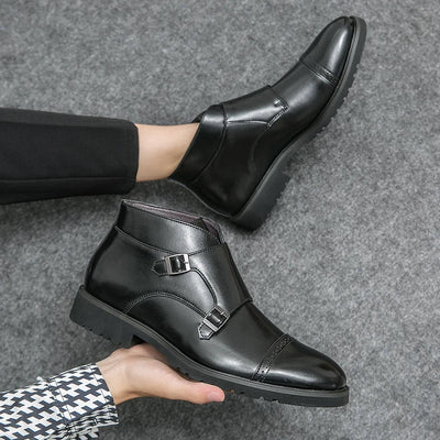 Laurent | Kunstläder Doppel-Monk-strap Stiefel