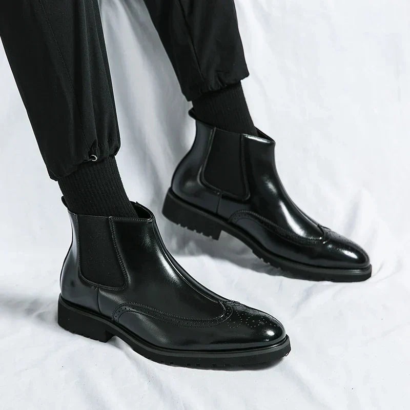 Nicolas | Kunstläder Chelsea-Stiefel