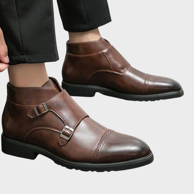 Laurent | Kunstläder Doppel-Monk-strap Stiefel