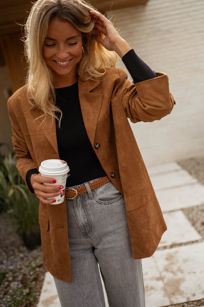 DIANA™ | DIE CAMEL-SUEDE-JACKE