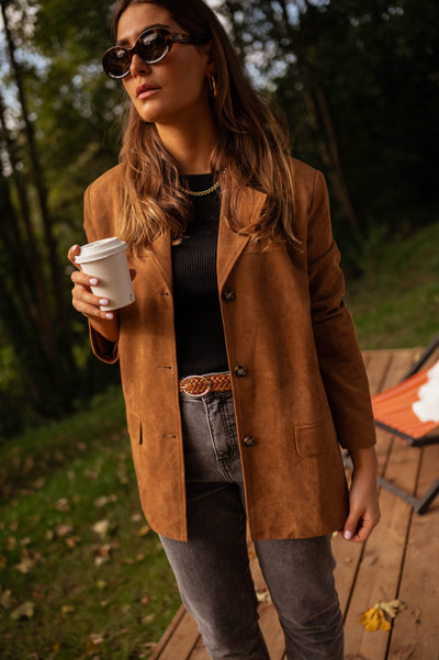 DIANA™ | DIE CAMEL-SUEDE-JACKE