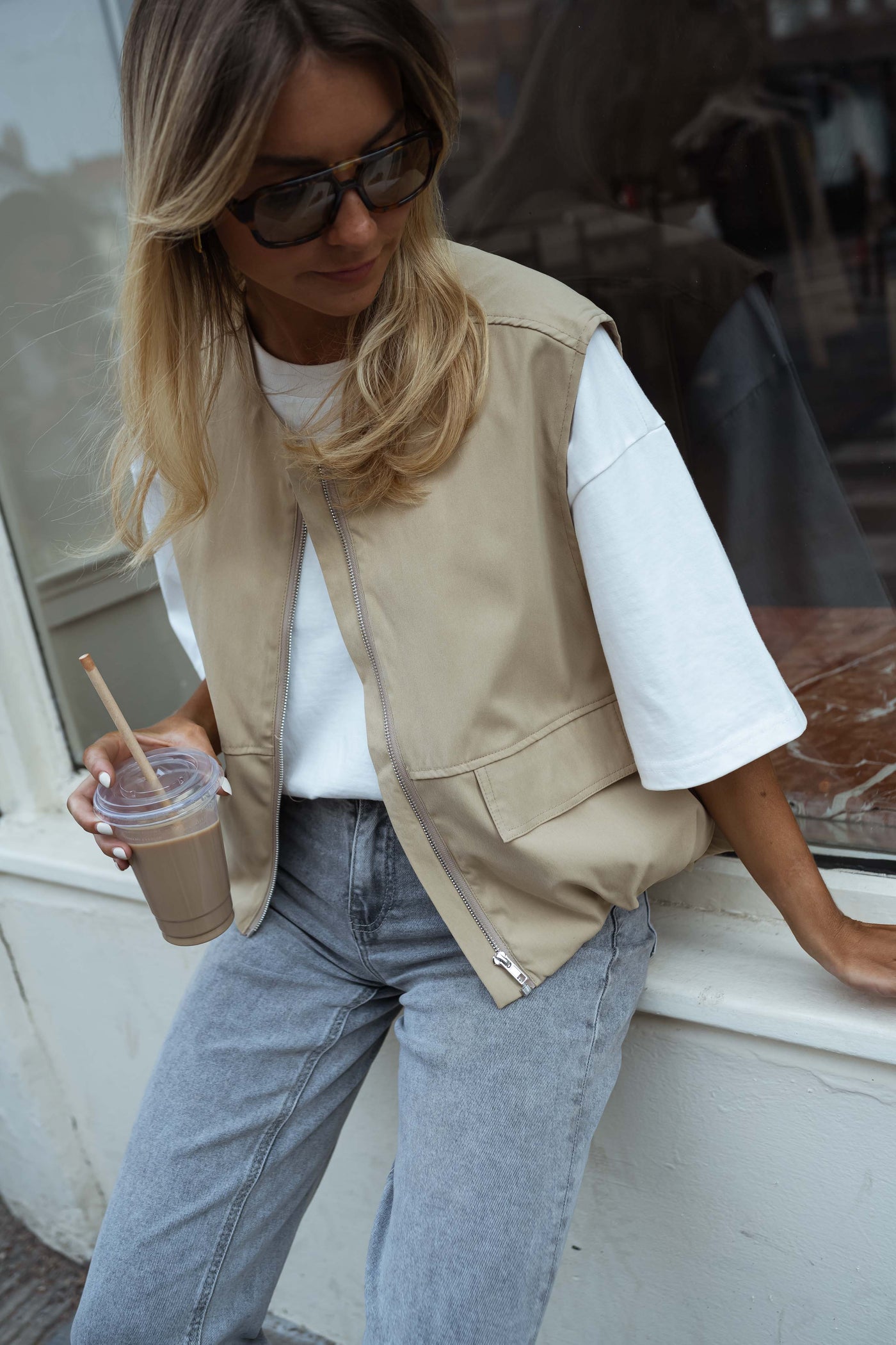 ELENA™ | DIE BEIGE UTILITY-WESTE