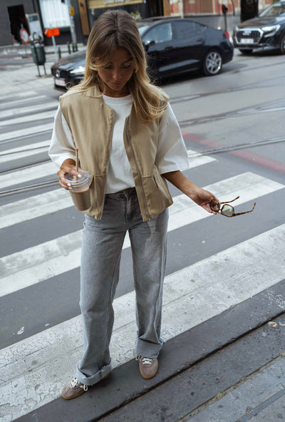 ELENA™ | DIE BEIGE UTILITY-WESTE