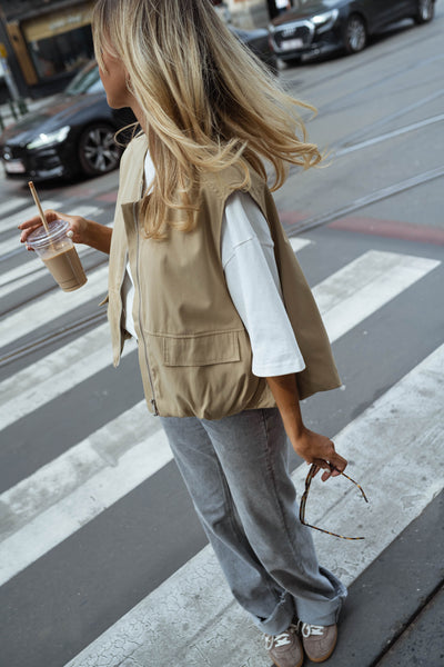ELENA™ | DIE BEIGE UTILITY-WESTE