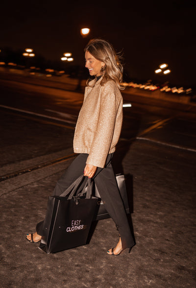 ILONA™ | DIE GOLDENE PAILLETTEN-BOMBERJACKE