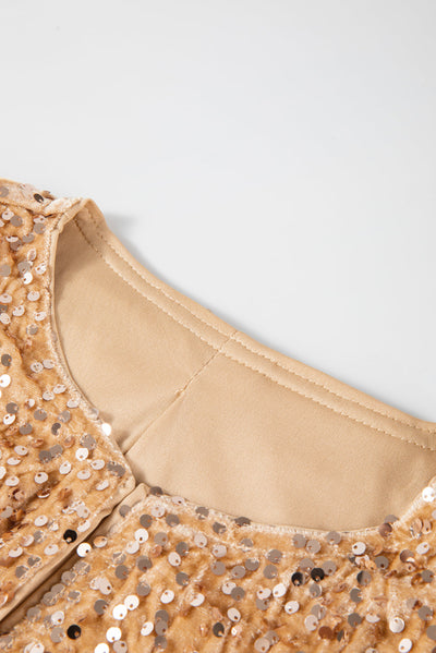 HELENA™ | Die goldene Pailletten-Jacke