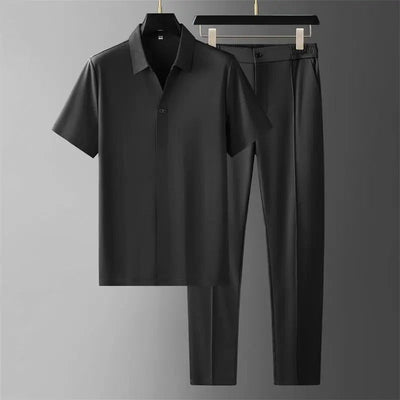 RAFAEL - SET AUS HEMD UND GERADER HOSE