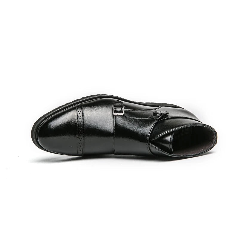 Laurent | Kunstläder Doppel-Monk-strap Stiefel