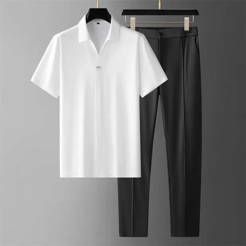 RAFAEL - SET AUS HEMD UND GERADER HOSE