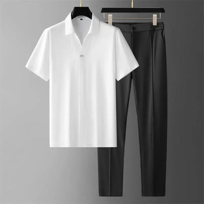 RAFAEL - SET AUS HEMD UND GERADER HOSE