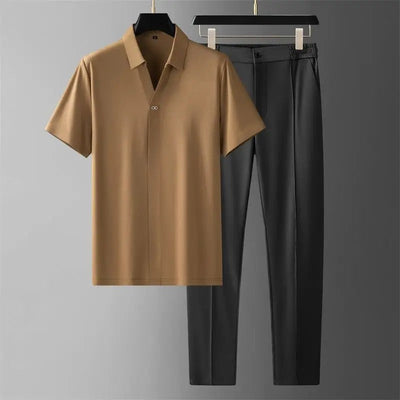 RAFAEL - SET AUS HEMD UND GERADER HOSE