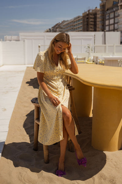 Diana™ | Das Geblümtes Sommer Midikleid