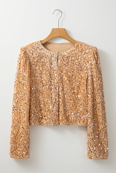 HELENA™ | Die goldene Pailletten-Jacke