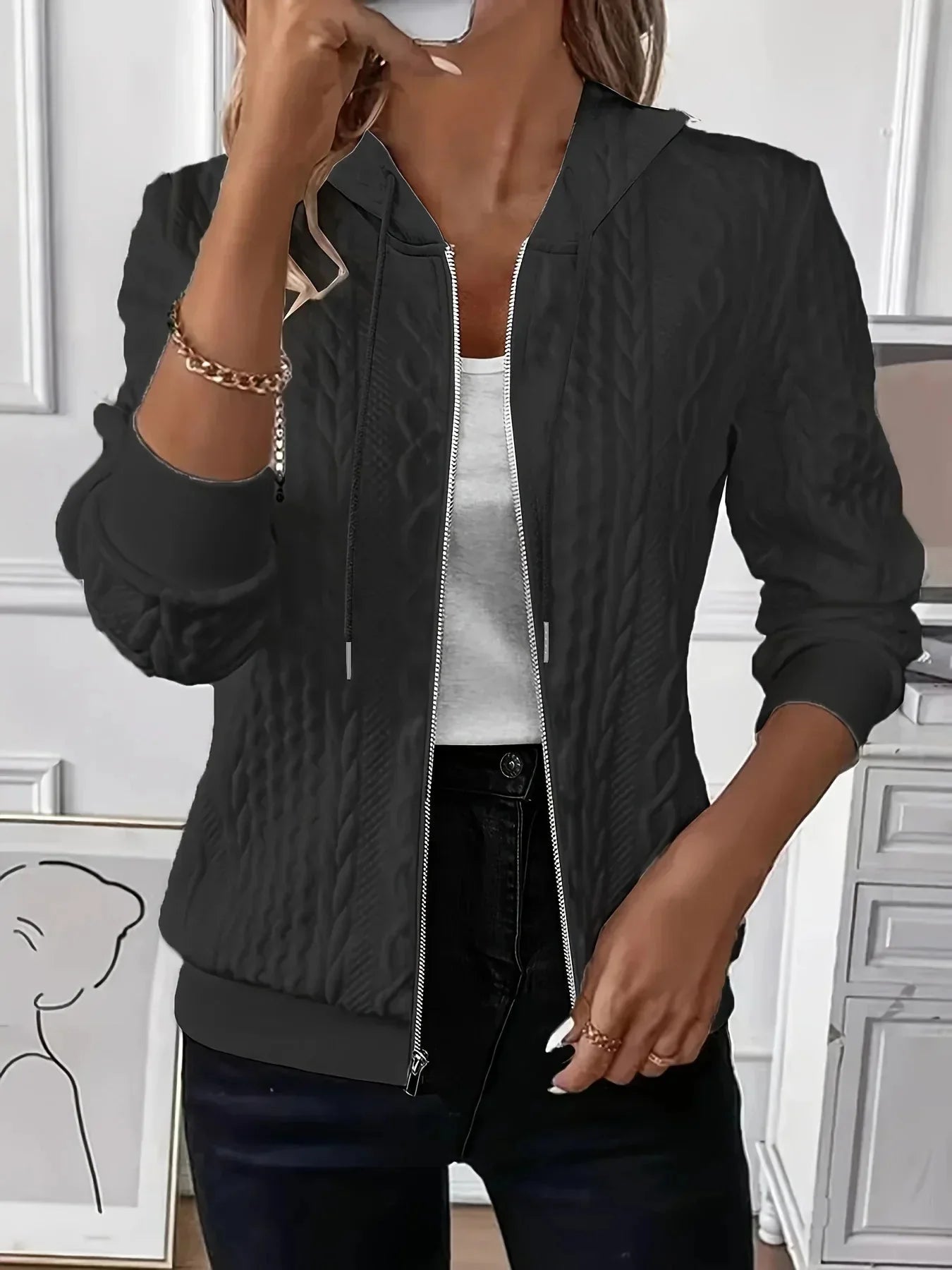 Hannelore™ | Die Elegant Casual Zip-Jacke
