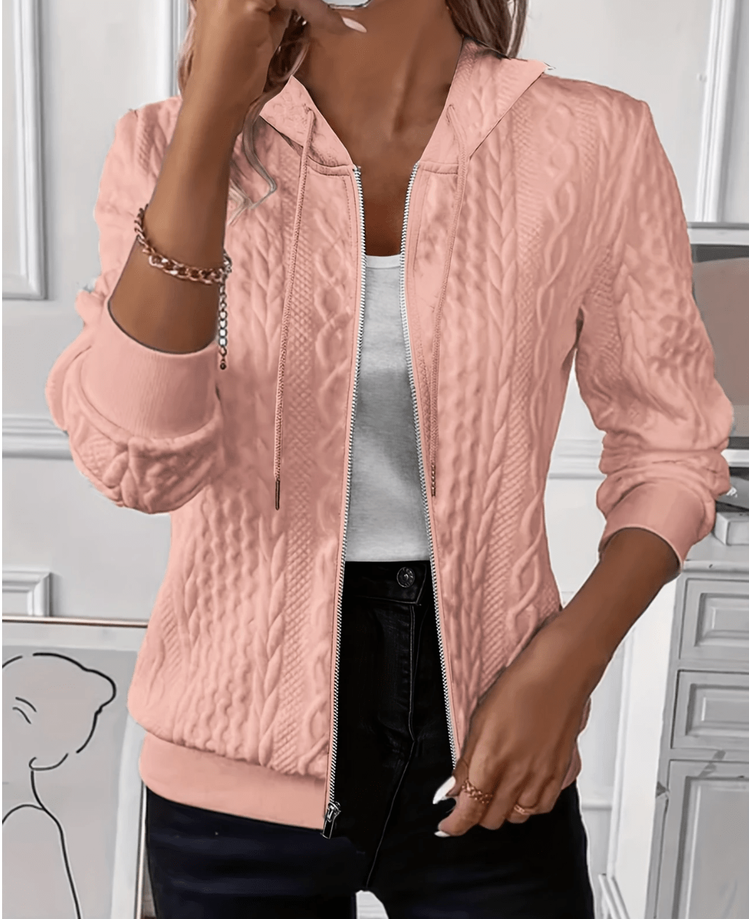 Hannelore™ | Die Elegant Casual Zip-Jacke