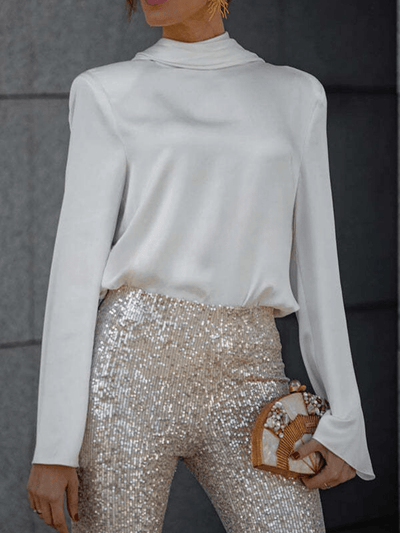 ISSABELLA | GLOCKENBODENHOSE MIT PAILLETTEN