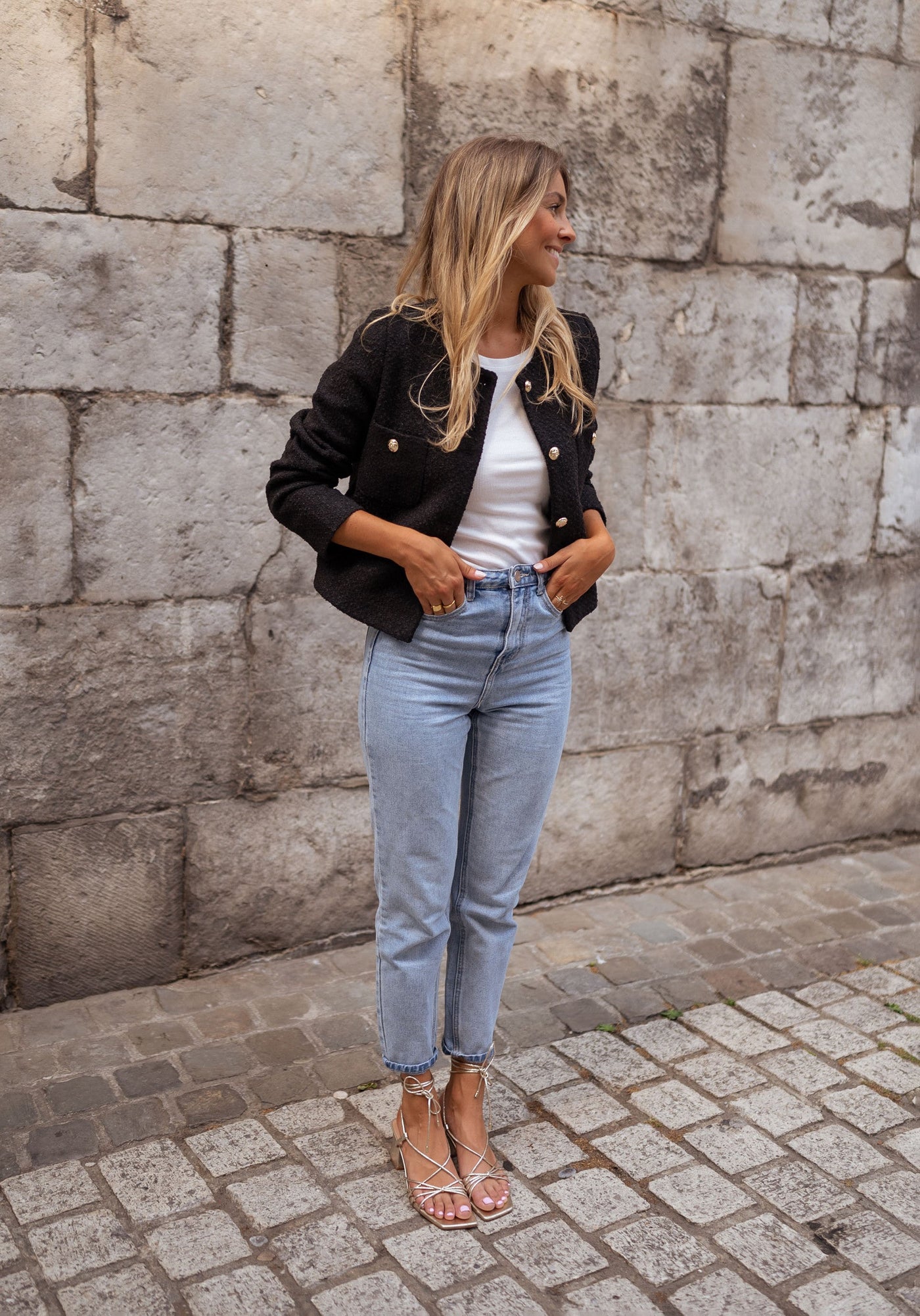 ISABELLA™ | DIE SCHWARZE BOUCLÉ-JACKE