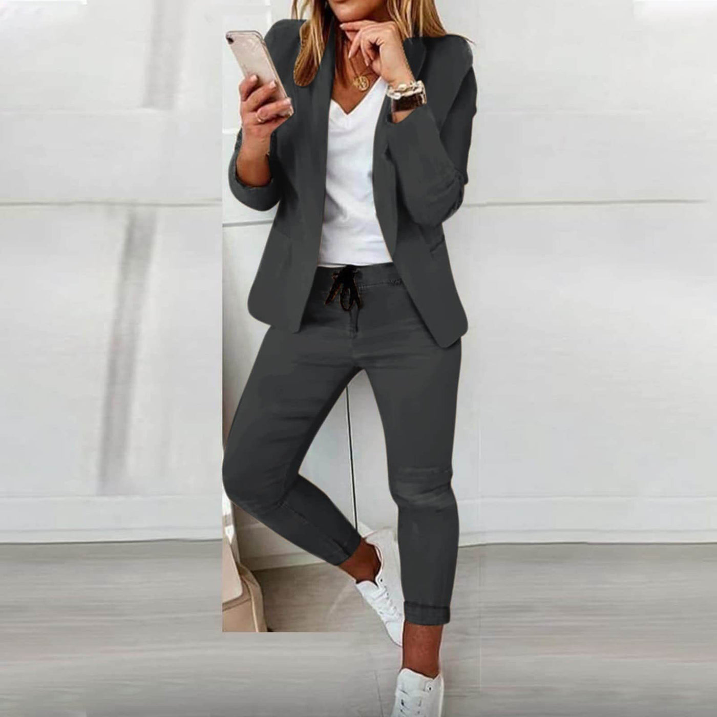 LILA | Stilvolles Blazer Und Hosenset