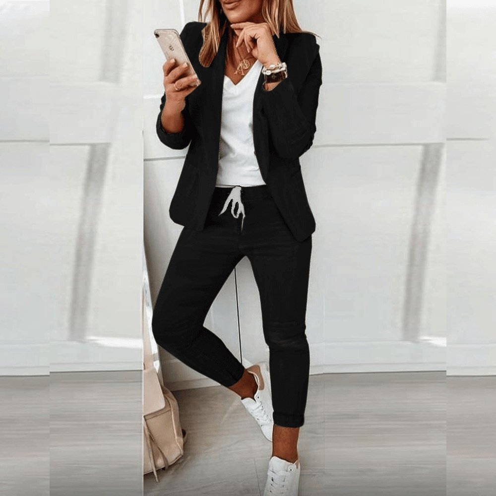 LILA | Stilvolles Blazer Und Hosenset