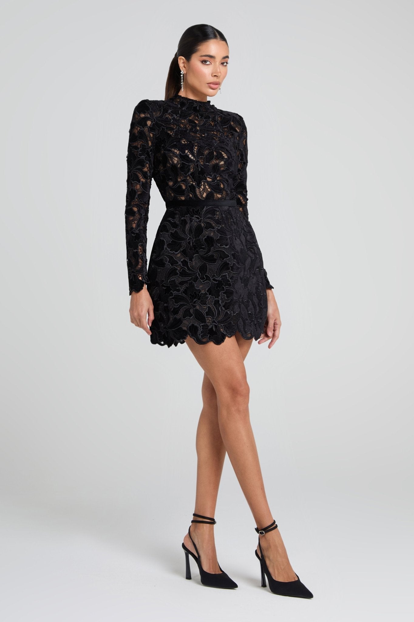 Nadia | Schwarzes Kleid