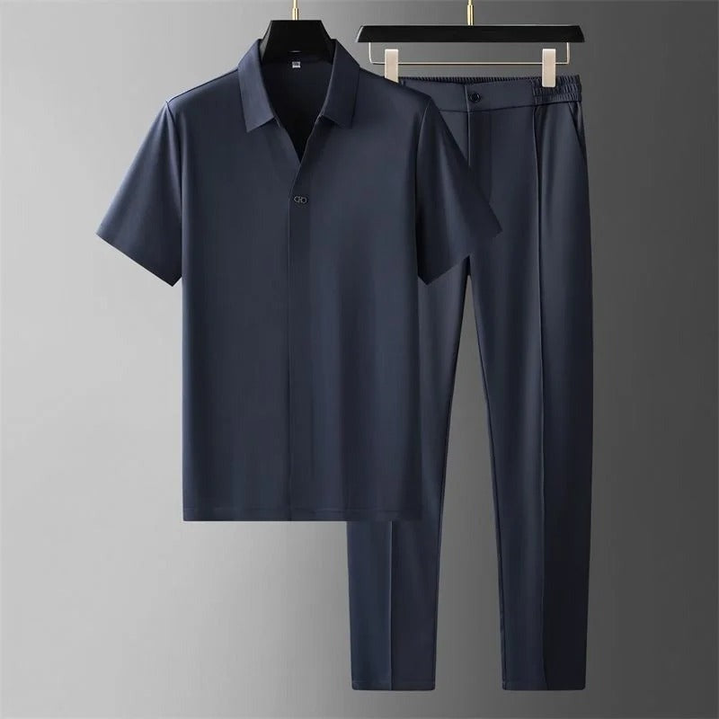 RAFAEL - SET AUS HEMD UND GERADER HOSE